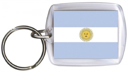 Schlüsselanhänger - ARGENTINIEN - Gr. ca. 4x5cm - 81014 - WM Länder