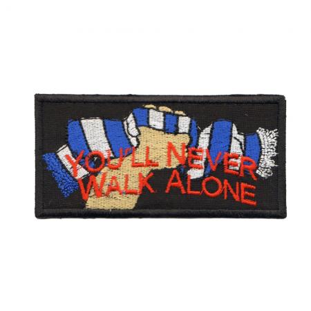 Aufnäher Patches You'll never walk alone Gr. ca. 10,5 x 5,3 cm  20589