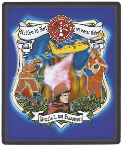 Mauspad - Feuerwehr Helfen in Not ist unser Gebot - 22523 Gr. 24 x 20cm