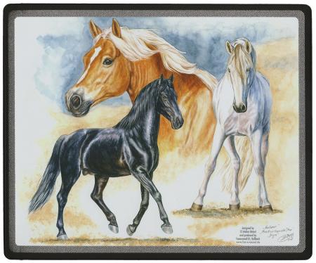 Mauspad Mousepad Pferde - Roma Trio - 22708 Gr. 24 x 20cm