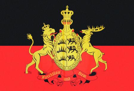 Dekofahne Flagge - Baden Württemberg - Gr. ca. 150 x 90 cm - 24001