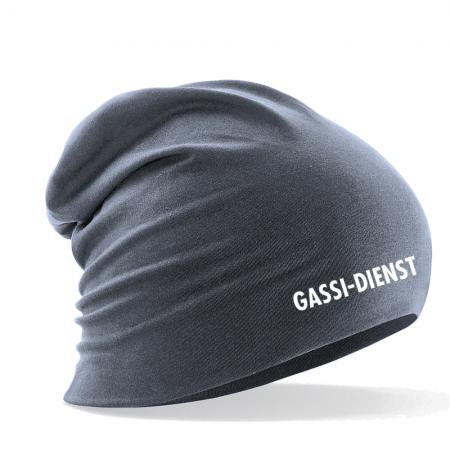 Longbeanie Slouch-Beanie Sommerbeanie mit Textildruck - GASSI-DIENST - SB55007