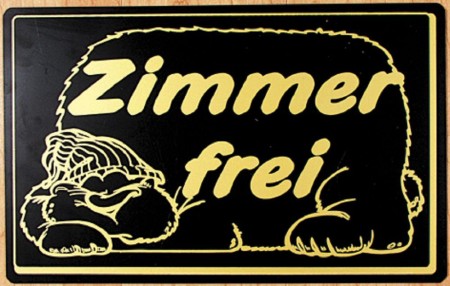 Informationsschild - ZIMMER FREI - Gr. ca. 40 x 25cm - 308725