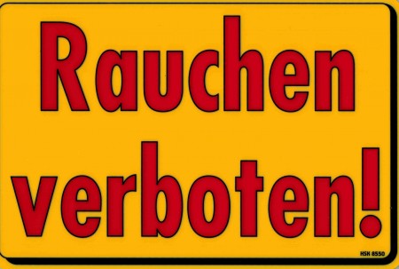 Verbotsschild - RAUCHEN VERBOTEN - 308550 - Gr. 30 x 20 cm