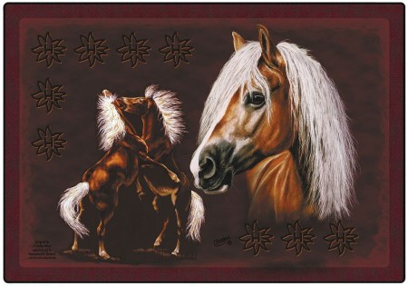 Mousepad Mauspad "PFERDE HAFLINGER PONY" Gr. ca. 24 x 20cm (22507)