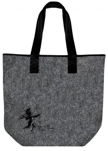 Filztasche mit Einstickung - Engel Angel - 26001 Shoppertasche Gr. ca. 46,5cm x 39,5cm