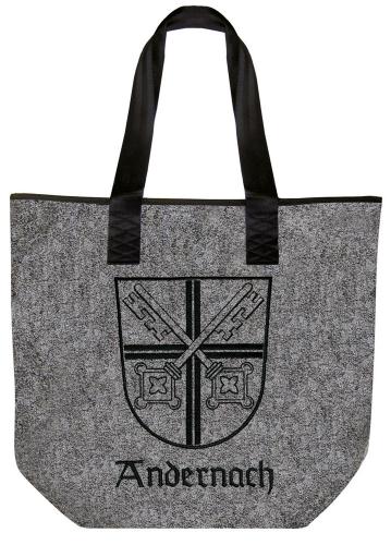 Filztasche mit Einstickung - STADT ANDERNACH WAPPEN - 26175 - Tasche Shopper Bag Umhängetasche