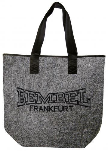 Filztasche mit Einstickung - Frankfurt Bembel - 26221 Shoppertasche Gr. ca. 46,5cm x 39,5cm