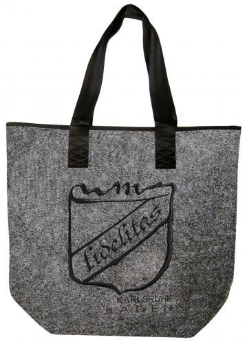 Filztasche mit Einstickung - Fidelitas Karlsruhe - 26230 Shoppertasche Gr. ca. 46,5cm x 39,5cm