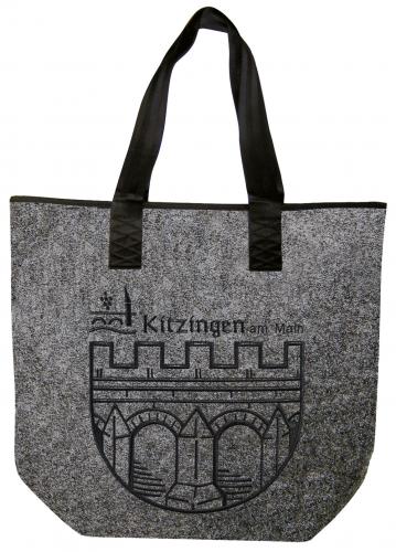 Filztasche mit Einstickung - Kitzingen am Main - 26241 Shoppertasche Gr. ca. 46,5cm x 39,5cm