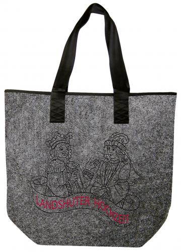 Filztasche mit Einstickung - Landshuter Hochzeit - 26245 Shoppertasche Gr. ca. 46,5cm x 39,5cm