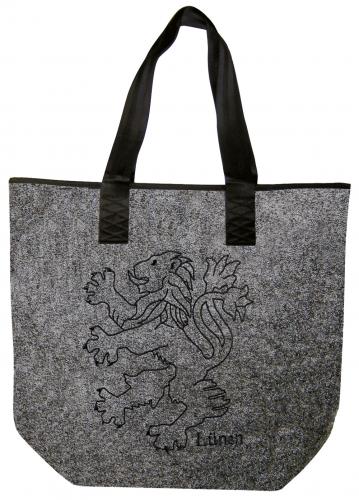 Filztasche mit Einstickung - Lünen Löwe - 26246 Shoppertasche Gr. ca. 46,5cm x 39,5cm