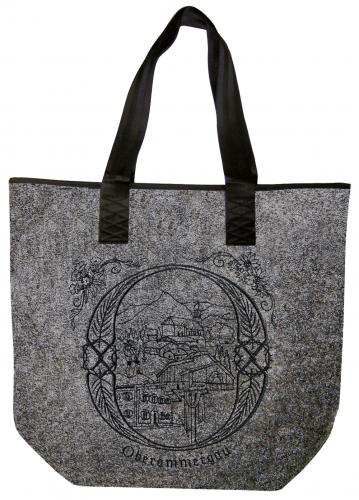 Filztasche mit Einstickung - Oberammergau Landschaft - 26252 Shoppertasche Gr. ca. 46,5cm x 39,5cm