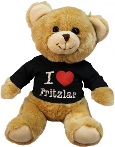 Plüsch - Teddybär mit Shirt - I Love Fritzlar - 27065 - Größe ca 26cm