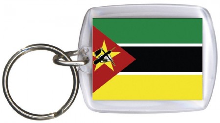 Schlüsselanhänger Anhänger - MOSAMBIK - Gr. ca. 4x5cm - 81113 - WM Länder Keyholder