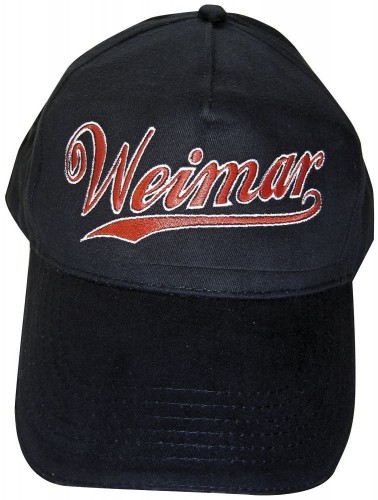 Baseballcap - Weimar-Kappi Stick - Weimar - 68142 schwarz - Cap Kappe Baumwollcap Baseball-Cap