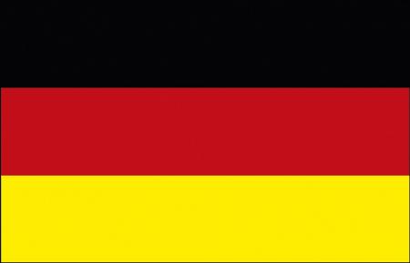 Aufkleber Länderfahne Flagge - Deutschland - 301036 - Gr. ca. 9,5 x 6,5 cm