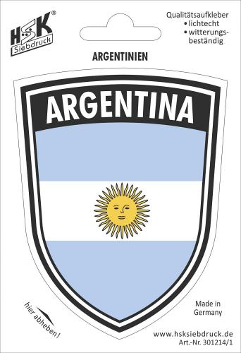 PVC Aufkleber - ARGENTINA - Argentinien - 301214/1 - Gr. ca. 7,9 x 10 cm