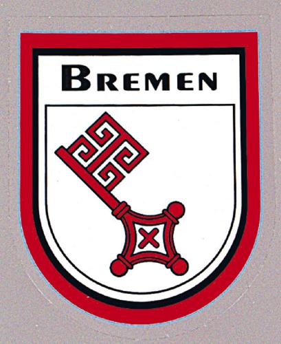 PVC-Aufkleber - Bremen Wappen - 301422 - Gr. ca. 6,5 x 8 cm