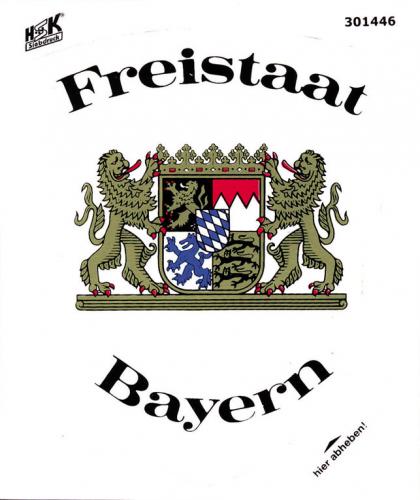 Auto-Aufkleber - FREISTAAT BAYERN - Gr. ca. 9,5 x 12cm (301446