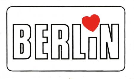 PVC Aufkleber - Berlin Herz - 301539 - Gr. ca. 6 x 8,5 cm