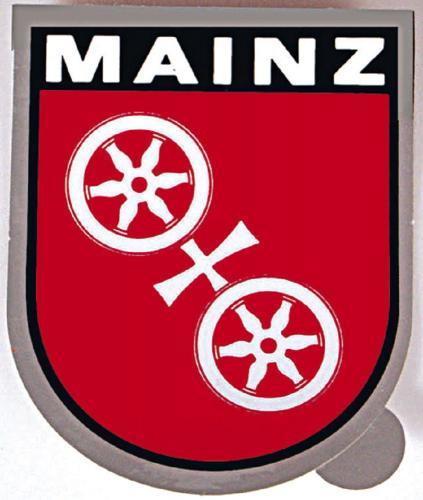 PVC-Aufkleber - Mainz Wappen - 301582 - Gr. ca. 6,5 x 8 cm