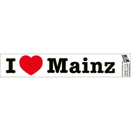 PVC-Aufkleber - I love Mainz - Gr. ca. 18 x 3,5 cm - 301912