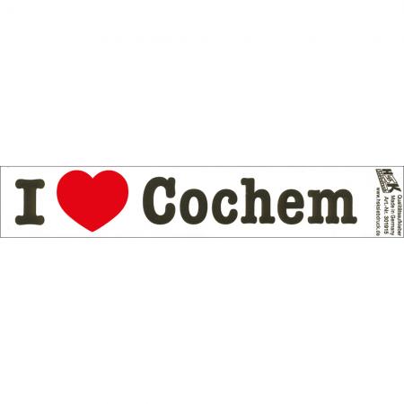 PVC-Aufkleber - I love Cochem - Gr. ca. 18 x 3,5 cm - 301915