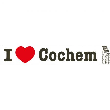PVC-Aufkleber - I love Cochem - Gr. ca. 18 x 3,5 cm - 301915