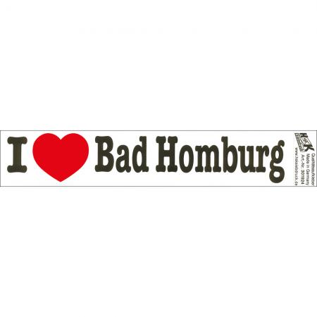 PVC-Aufkleber - I love Bad Homburg - Gr. ca. 18 x 3,5 cm - 301924