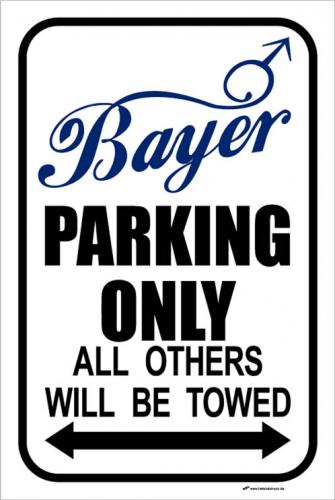 Parkschilder - Bayer Parking Only - 303033 - Gr. 25 x 40 cm