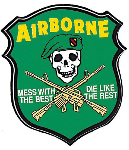 PVC-Aufkleber - AIRBONE - 303136 - Gr. ca. 6 x 7 cm