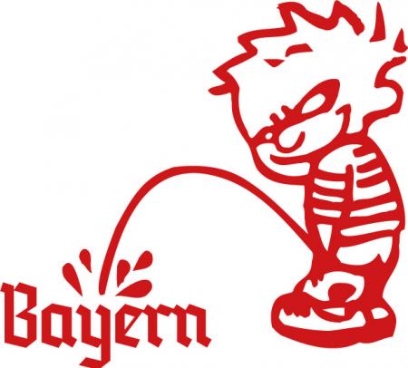 Pinkelmännchen Applikations-Aufkleber - Bayern - 303640 Gr. ca. 15cm