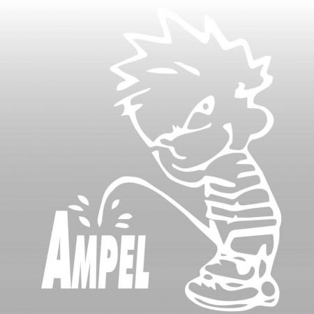 Pinkelmännchen Applikations-Aufkleber - auf Ampel links - 303664 Gr. ca. 15cm