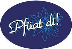 3D - Aufkleber Epoxy - Pfüat di - 303829-3 - Gr. ca. 4,6 x 3 cm