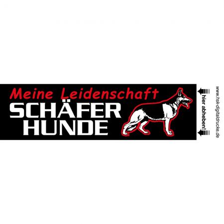Aufkleber - Meine Leidenschaft Schäferhunde - Gr. ca. 12 x 3,5 cm - 307179