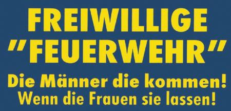 PVC Aufkleber - Achtung - Feuerwehr - 307738 - Gr. ca.13 x 6 cm