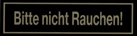 Hinweisschild - Bitte nicht rauchen - Gr. 9x2,5 cm - 308002