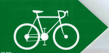 Schild - Fahrrad - Pfeil - Gr. 19 x 9,5 cm - 308029