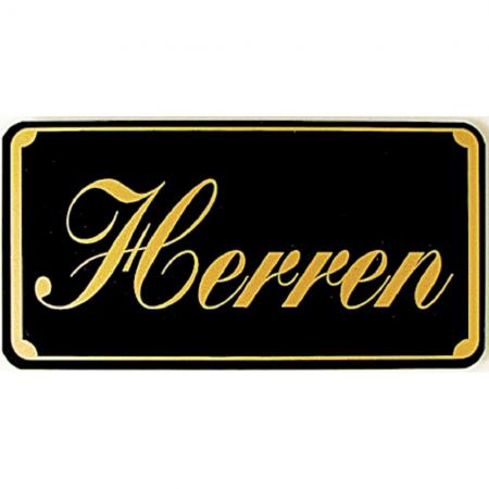 Toilettenschild - Herren - Gr. ca. 150 x 75 mm - 308060