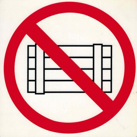 Schild - Nichts abstellen und lagern - Gr. 20 X 20 cm - 308344