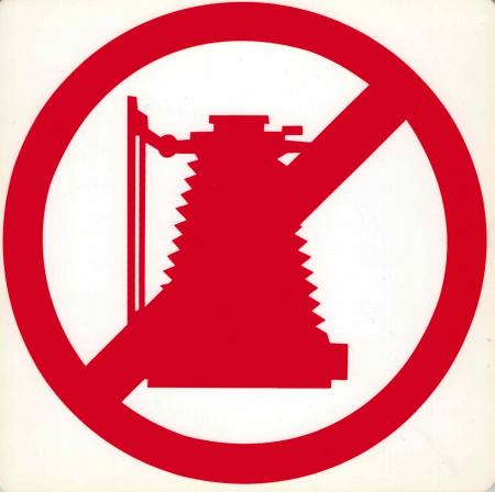 Schild  - Fotografieren verboten - Gr. 20 X 20 cm - 308357