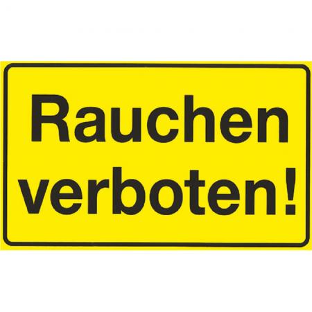 Hinweisschild - Rauchen verboten - Gr. 25 x 15cm - 308419