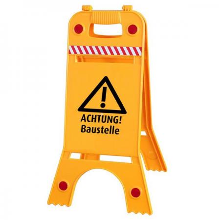 Warnaufsteller Dachaufsteller - Achtung Baustelle - Gr. ca. 28 x 64 cm – 308540/2 beidseitige Beschriftung
