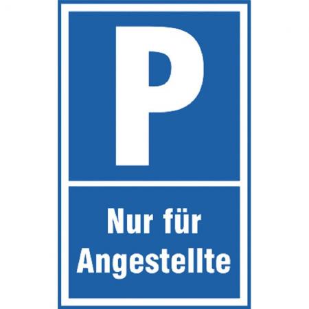 Parkplatz-Schild - PARKEN NUR FÜR ANGESTELLTE - 308666 - Gr. 40 x 25 cm