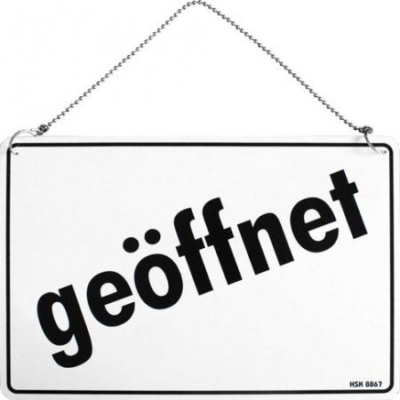 Wendeschild - GEÖFFNET - GESCHLOSSEN - Gr. ca. 30 x 20 cm - 308864