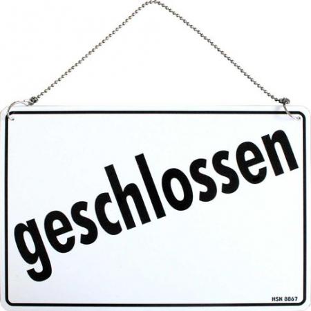 Wendeschild - GEÖFFNET - GESCHLOSSEN - Gr. ca. 30 x 20 cm - 308864