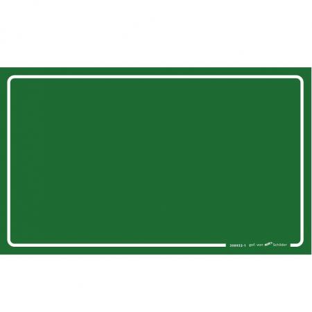 Schild Kunststoffschild Warnschild zum selbst beschriften - 308952/1 grün - Gr. ca. 25 x 15 cm