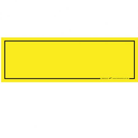 Schild Kunststoffschild Warnschild zum selbst beschriften - 308959/8 gelb - Gr. ca. 15 x 5 cm