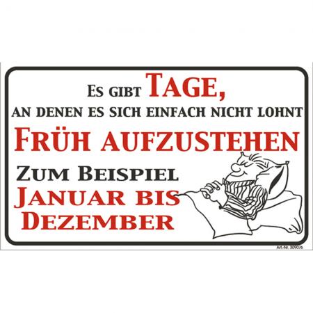 Spaßschild - Es gibt Tage - 309075 - Gr. ca. 25 x 15 cm